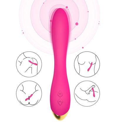 Vibrateur flamingo multiposition fuchsia – Armony