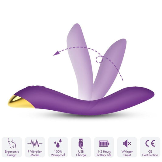 Vibrateur flamingo multiposition violet – Armony