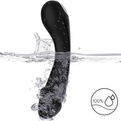 Gode vibrateur point g silicone noir – Armony