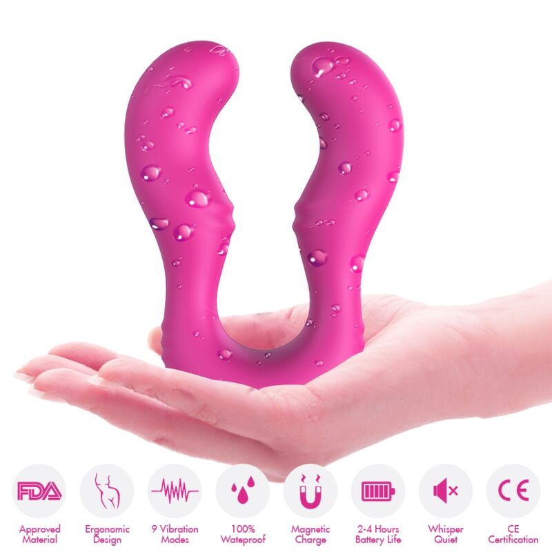 Vibrateur seraph double télécommande fuchsia – Armony