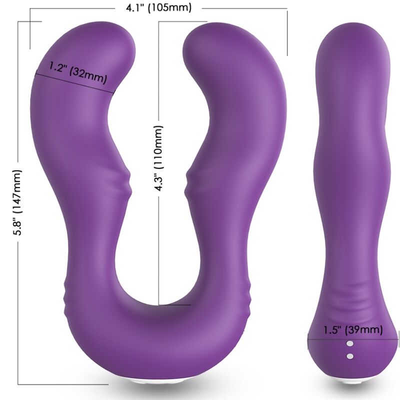Vibrateur seraph double télécommande violet – Armony