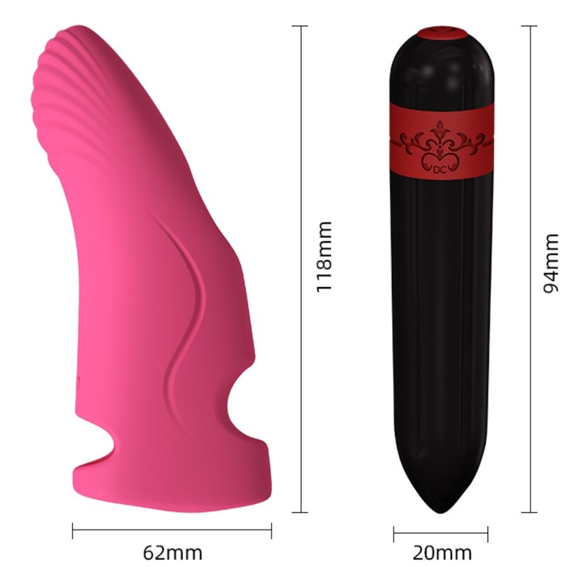 Aurora vibrateur doigt fuchsia – Armony