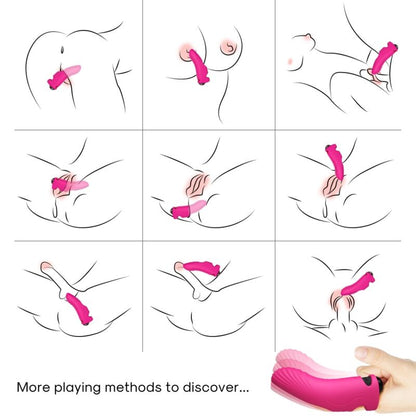 Aurora vibrateur doigt fuchsia – Armony