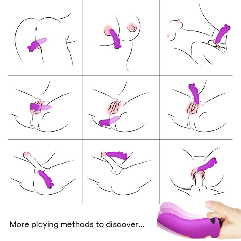 Aurora vibrateur doigt violet – Armony