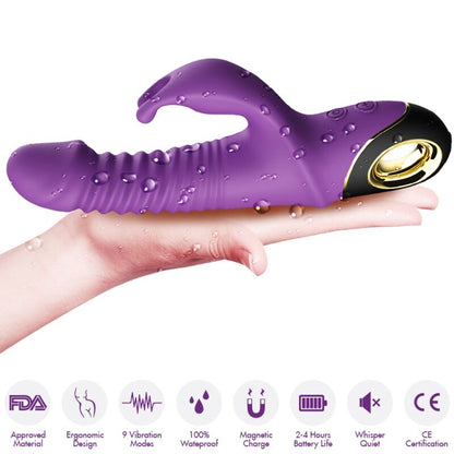 Zing gode vibrateur lapin violet – Armony