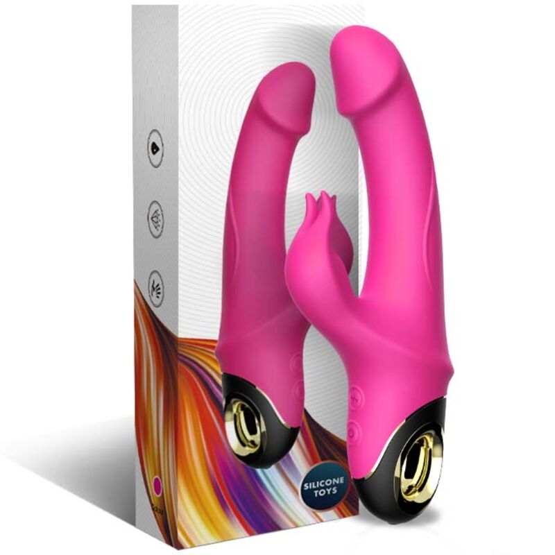 Meteror dildo vibrateur lapin rotateur fuchsia – Armony