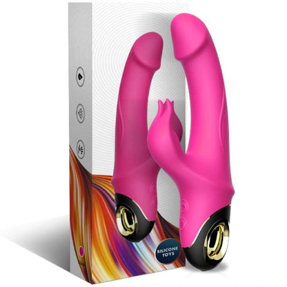 Meteror dildo vibrateur lapin rotateur fuchsia – Armony