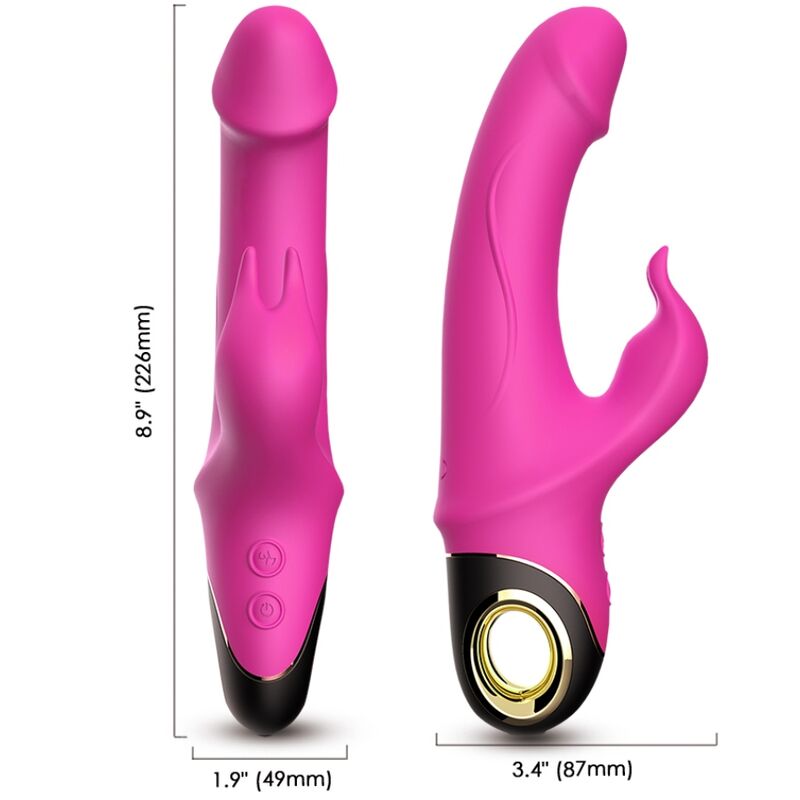 Meteror dildo vibrateur lapin rotateur fuchsia – Armony