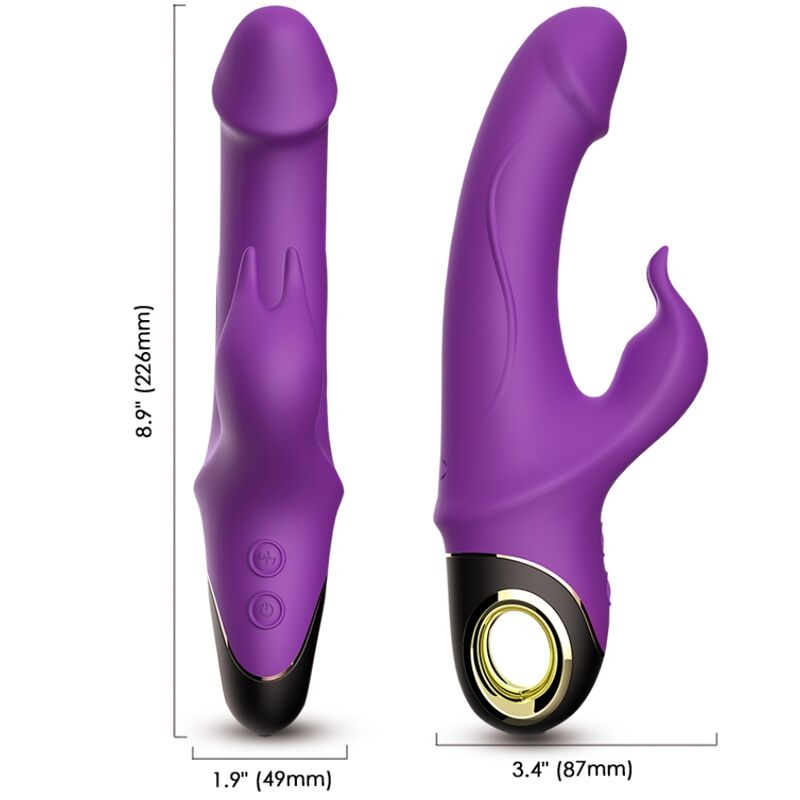 Meteror dildo vibrateur lapin violet – Armony