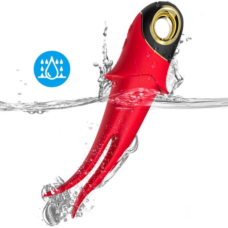 Vibrateur shadow double tête teasing rouge – Armony