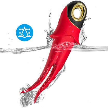 Vibrateur shadow double tête teasing rouge – Armony