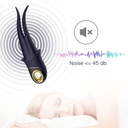 Vibrateur shadow double tête teasing bleu – Armony
