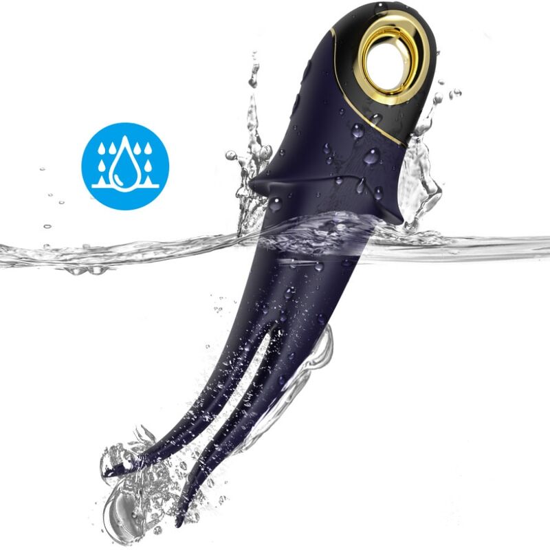 Vibrateur shadow double tête teasing bleu – Armony