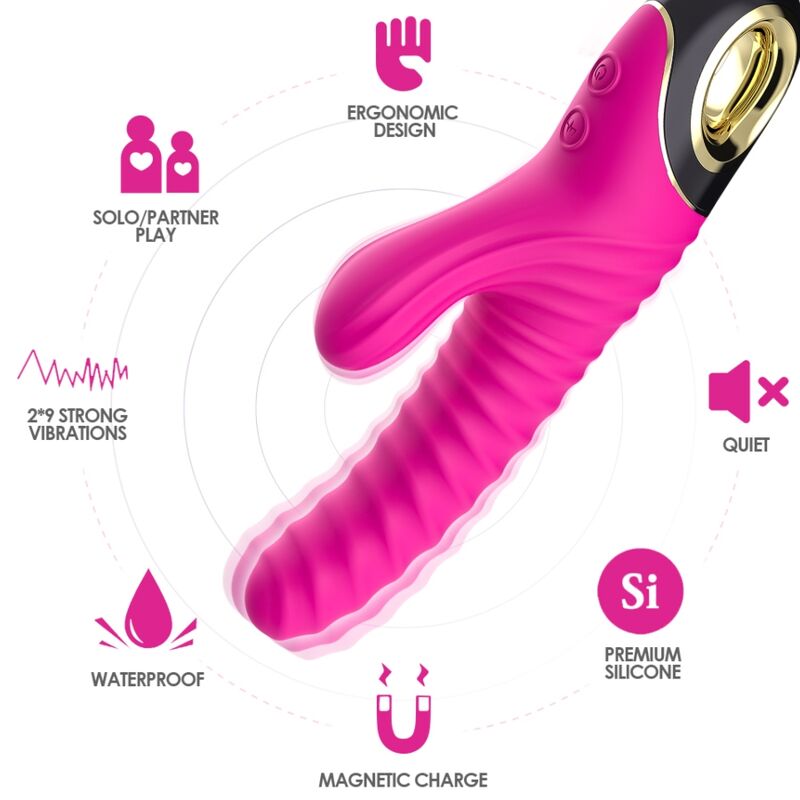 Vibrateur eternity silicone fuchsia – Armony