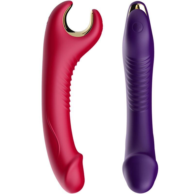 Vibrateur & rotateur prince dildo rouge – Armony