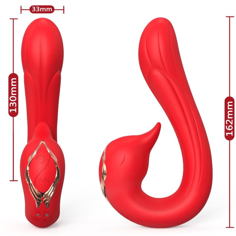 Vibrateur delfin multiposition & effet chaleur rouge – Armony