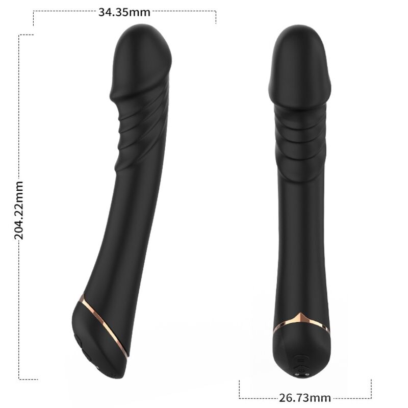 Gode vibrateur silicone noir – Armony