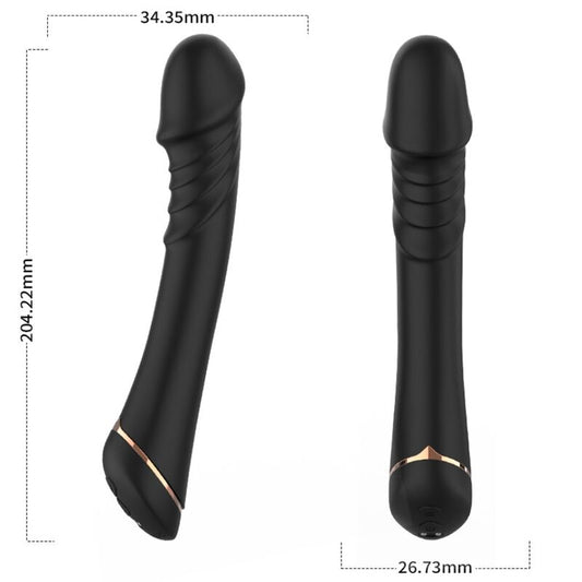 Gode vibrateur silicone noir – Armony
