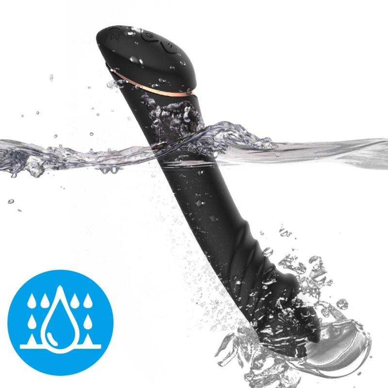Gode vibrateur silicone noir – Armony