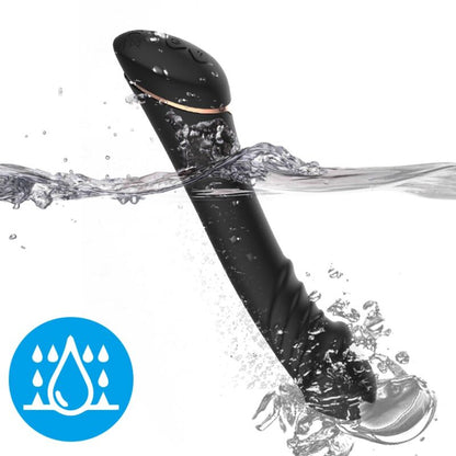 Gode vibrateur silicone noir – Armony