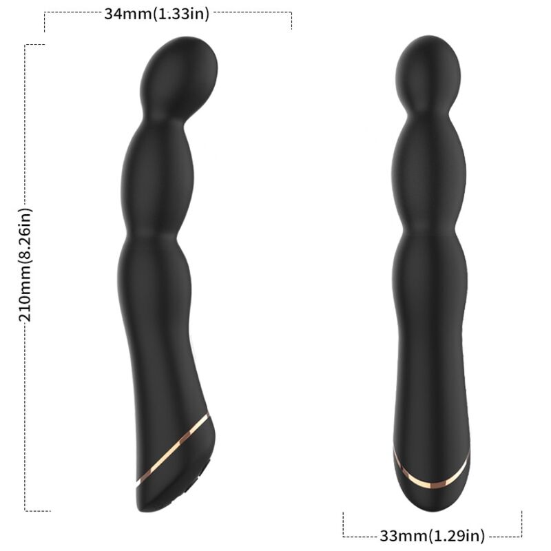 Vibrateur bambu réglable noir – Armony