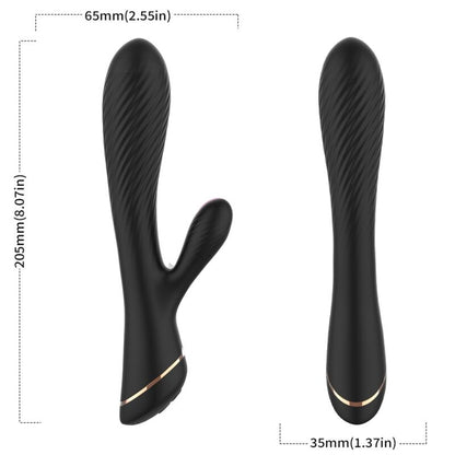Vibrateur lapin silicone noir – Armony