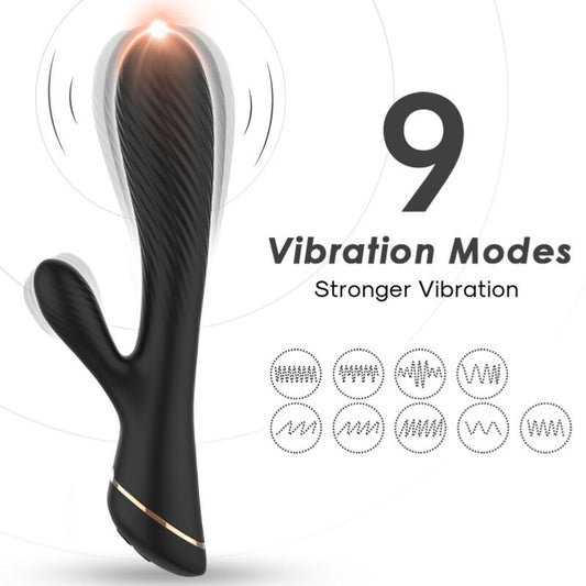 Vibrateur lapin silicone noir – Armony