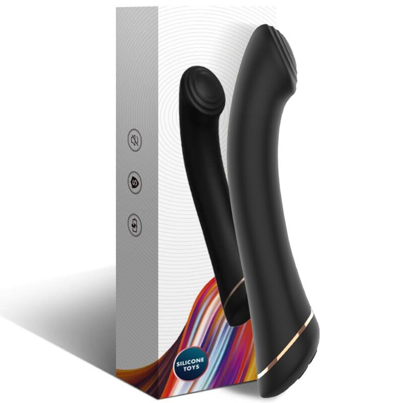 Vibrateur falt head silicone noir – Armony
