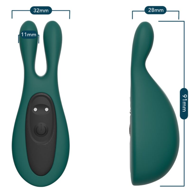 Stimulateur & vibrateur lapin vert – Armony