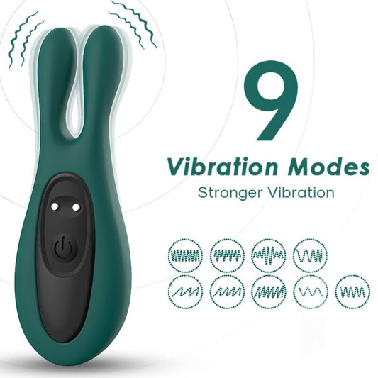 Stimulateur & vibrateur lapin vert – Armony