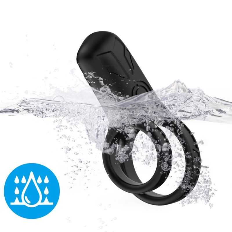 Vibrateur double anneau noir – Armony