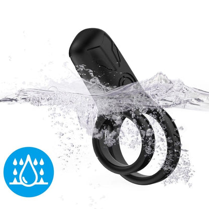 Vibrateur double anneau noir – Armony