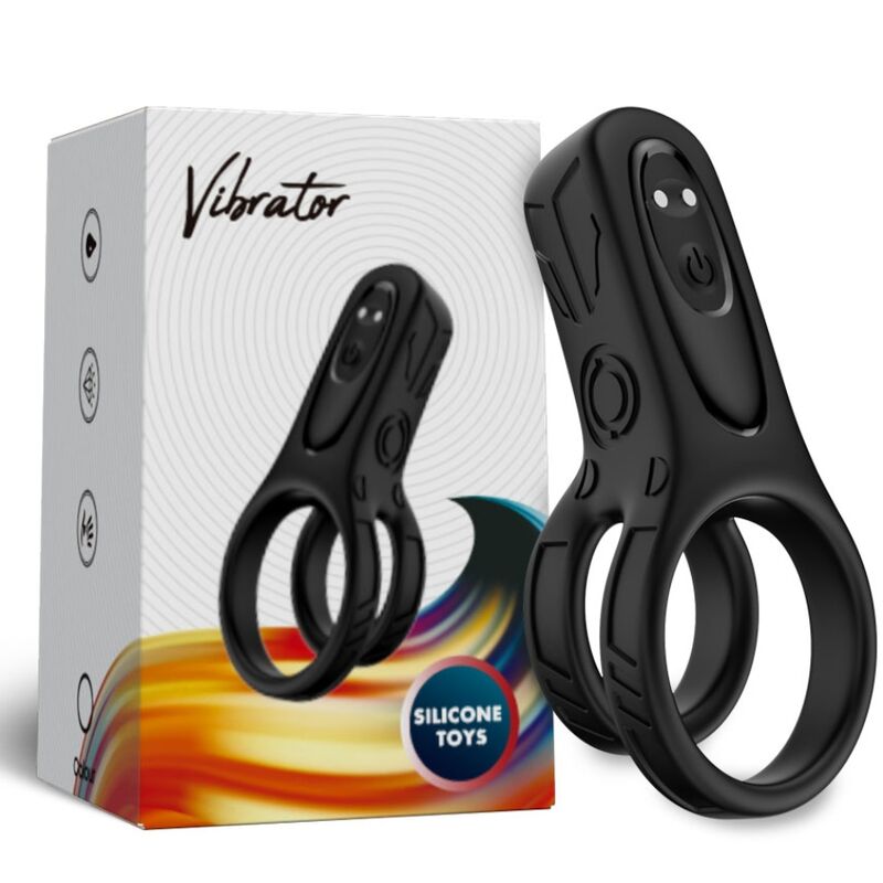Vibrateur double anneau noir – Armony