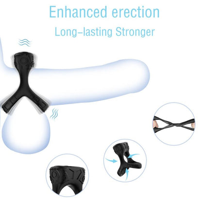 Anneau vibrateur & multiposition noir – Armony