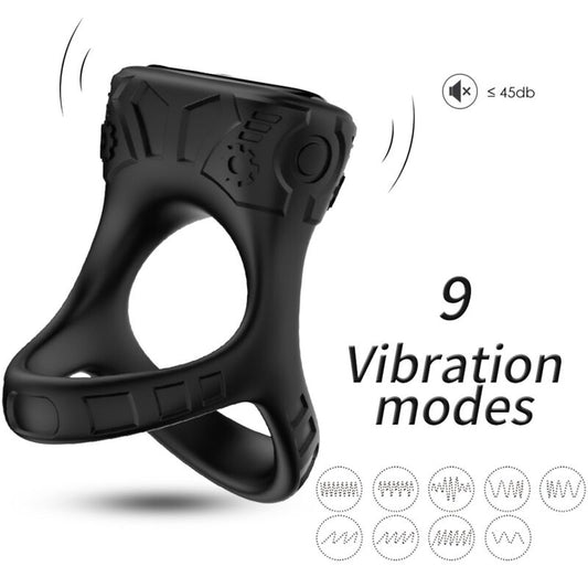Anneau vibrateur & multiposition noir – Armony
