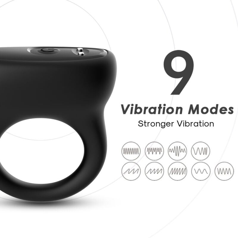 Anneau vibrateur noir – Armony