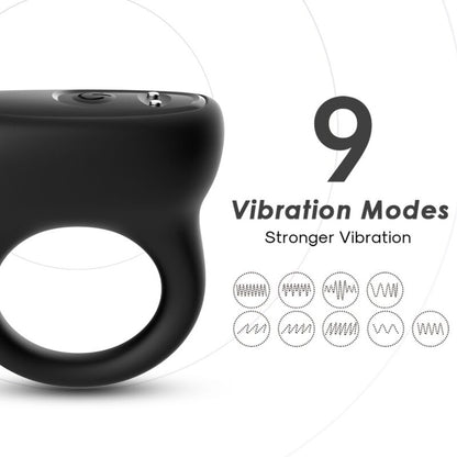 Anneau vibrateur noir – Armony