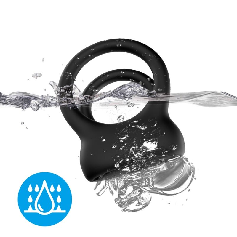 Vibrateur double anneau noir – Armony
