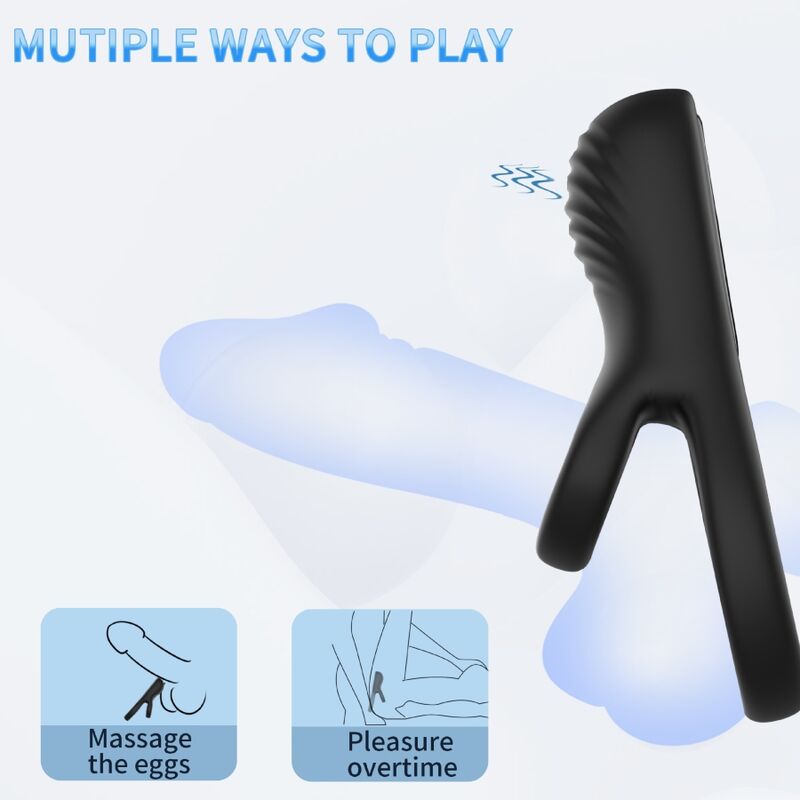 Vibrateur double anneau noir – Armony