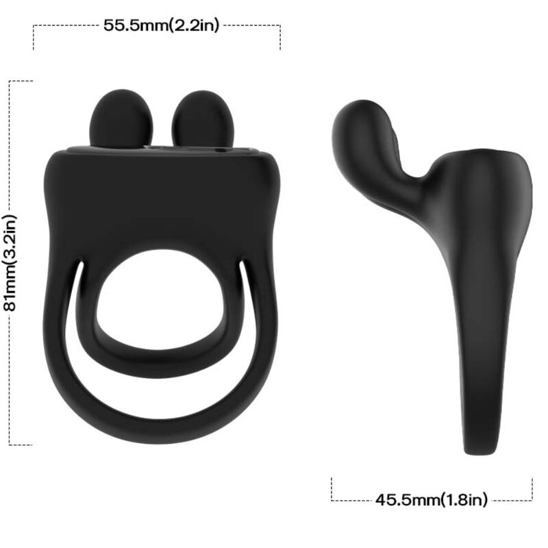 Anneau vibrateur lapin noir – Armony
