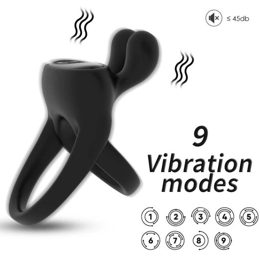 Anneau vibrateur lapin noir – Armony