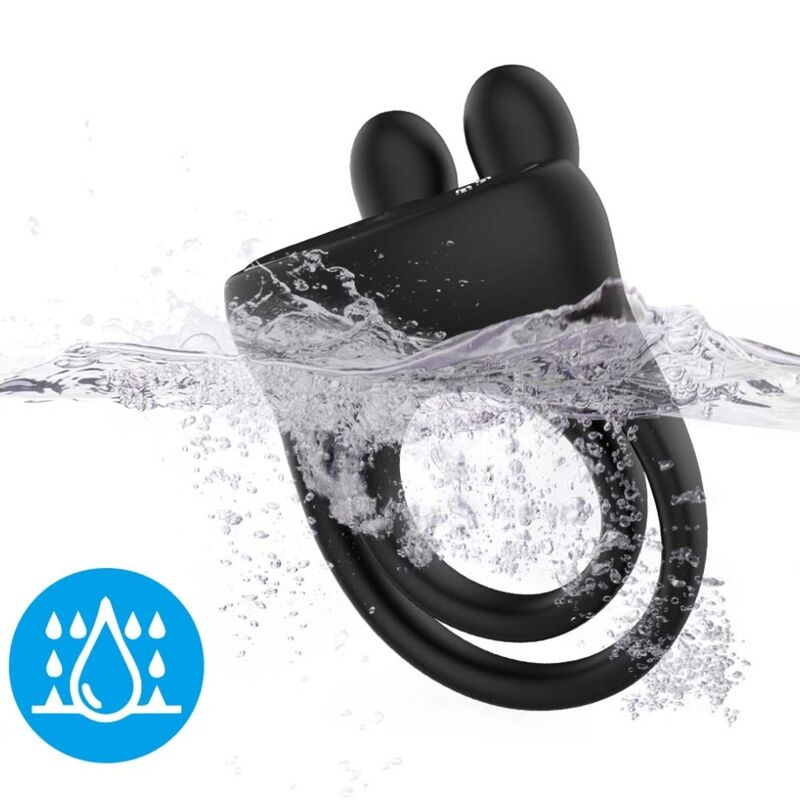 Anneau vibrateur lapin noir – Armony