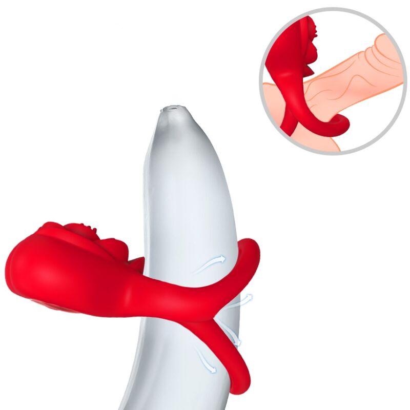 Anneau vibrateur coeur rouge – Armony
