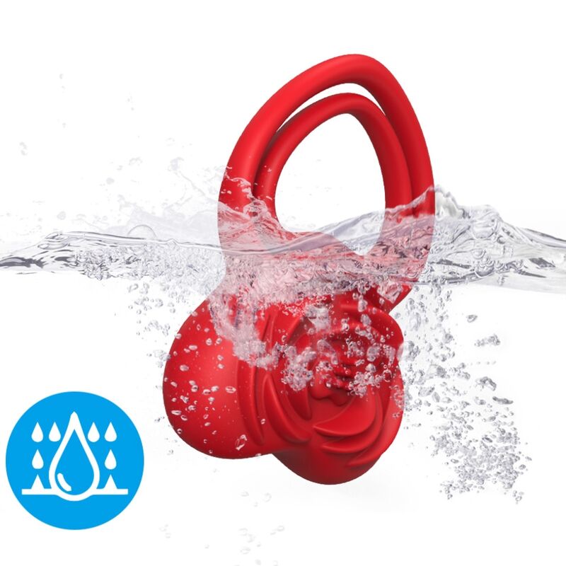 Anneau vibrateur coeur rouge – Armony
