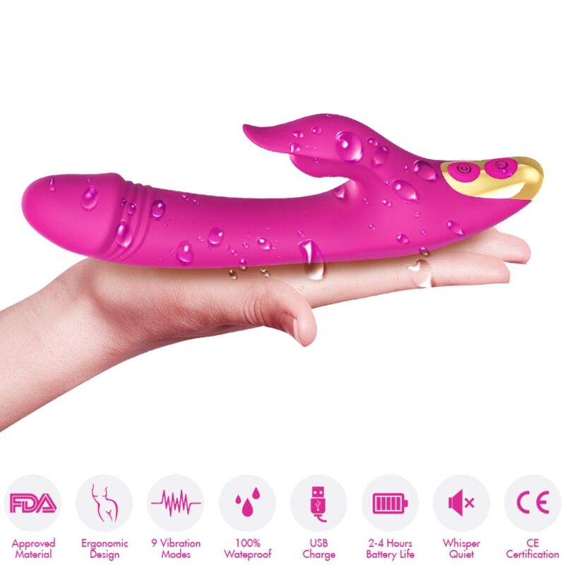 Stimulateur clitoridien ventouse love clitoris & point g fuchsia – Armony