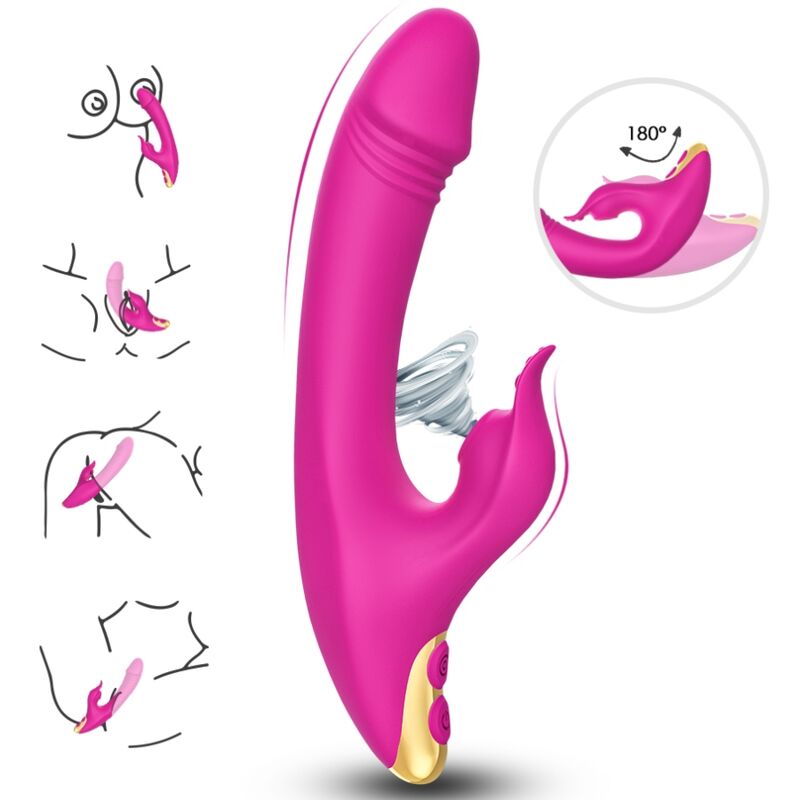 Stimulateur clitoridien ventouse love clitoris & point g fuchsia – Armony