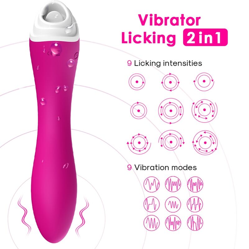 Fairyland licking vibrant clito & vibrateur fuchsia – Armony