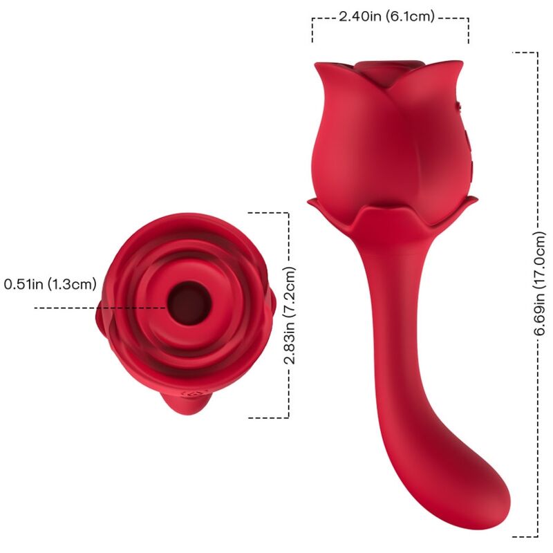 Stimulateur clitoridien roselover succion et stimulateur de clitoris rouge – Armony