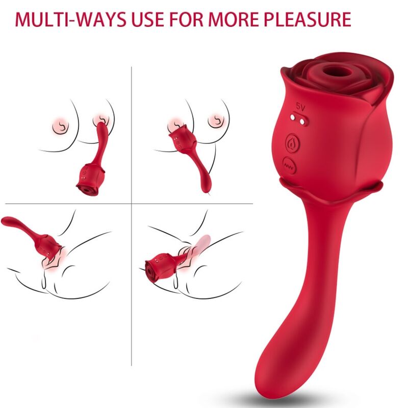 Stimulateur clitoridien roselover succion et stimulateur de clitoris rouge – Armony