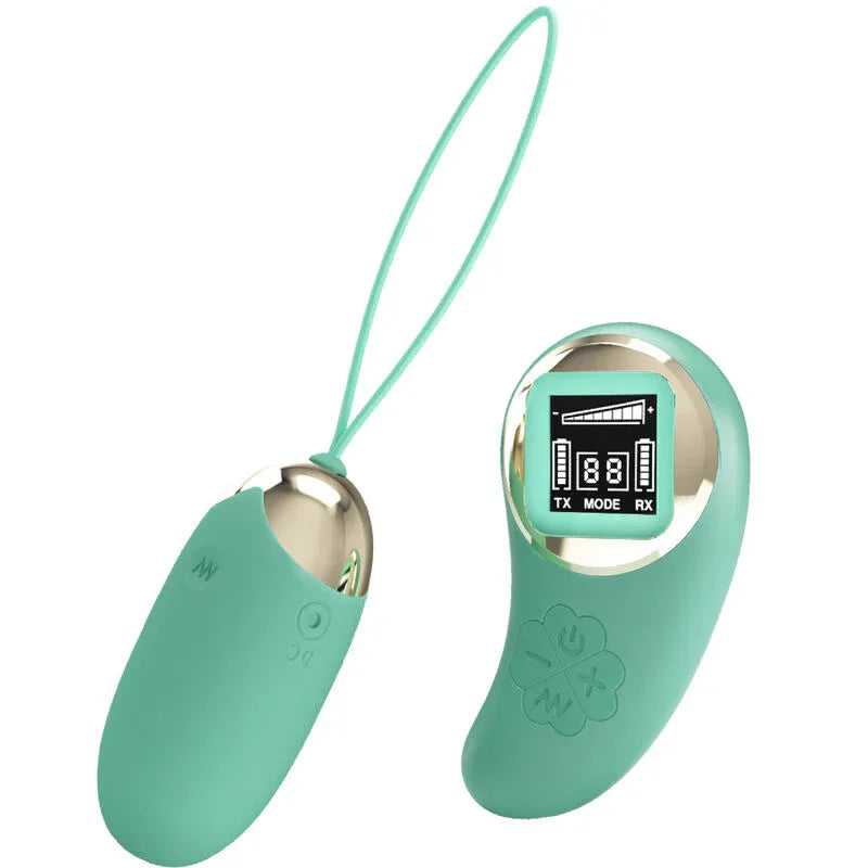 Pretty Love – Mine Doeufs Vibrants Télécommande Verte